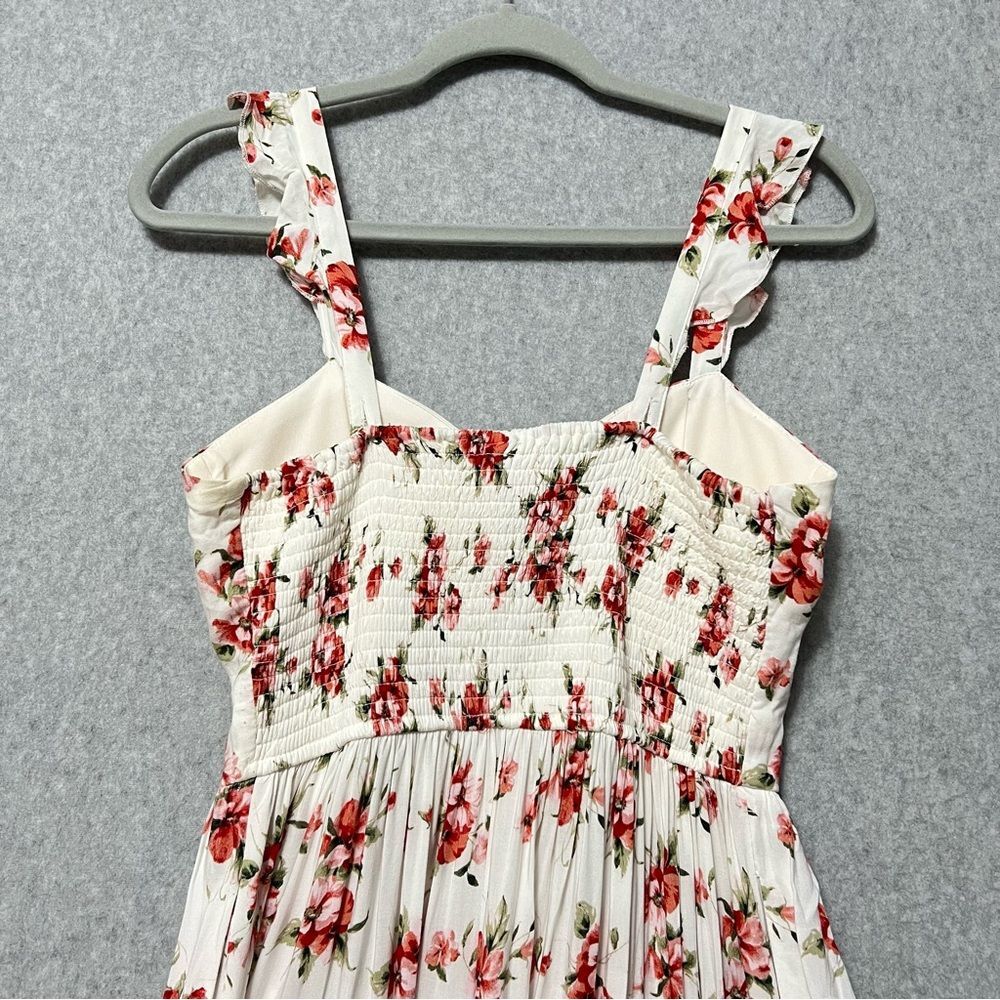 B.O.G. Collective Floral Sundress Size Small White Pink Coqette Cottagecore - Picture 5 of 11